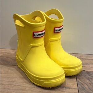 Hunter Kids Bright Yellow Rain Boots